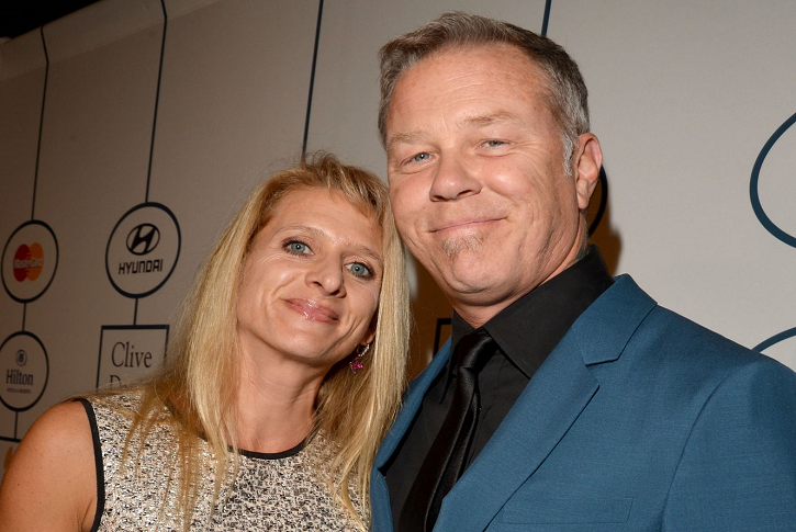James Hetfield and Francesca Tomasi