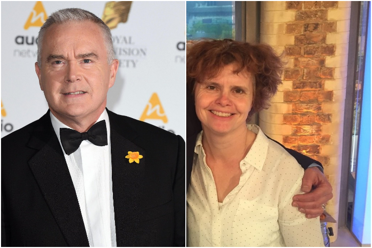 Huw Edwards and Vicky Flind